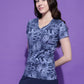 Printed Dryfit Top Half Sleeve Regular Fit T-Shirt