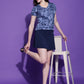 Printed Dryfit Top Half Sleeve Regular Fit T-Shirt