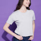 Round Neck Regular Fit Half Sleeve Crop Top T-shirt