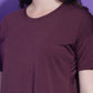 Round Neck Regular Fit Half Sleeve Crop Top T-shirt