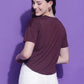 Round Neck Regular Fit Half Sleeve Crop Top T-shirt