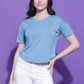 Round Neck Regular Fit Half Sleeve Crop Top T-shirt