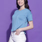 Round Neck Regular Fit Half Sleeve Crop Top T-shirt