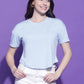 Round Neck Regular Fit Half Sleeve Crop Top T-shirt