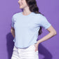 Round Neck Regular Fit Half Sleeve Crop Top T-shirt