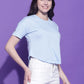 Round Neck Regular Fit Half Sleeve Crop Top T-shirt