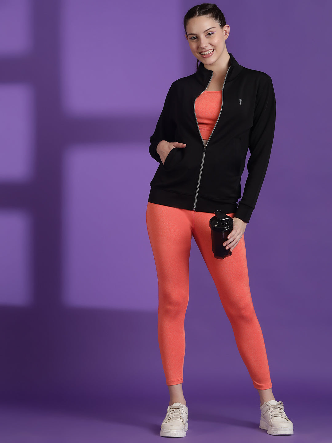 Full Sleeves Regular Fit Jacket with Two Pockets – Workout & Travel Wear