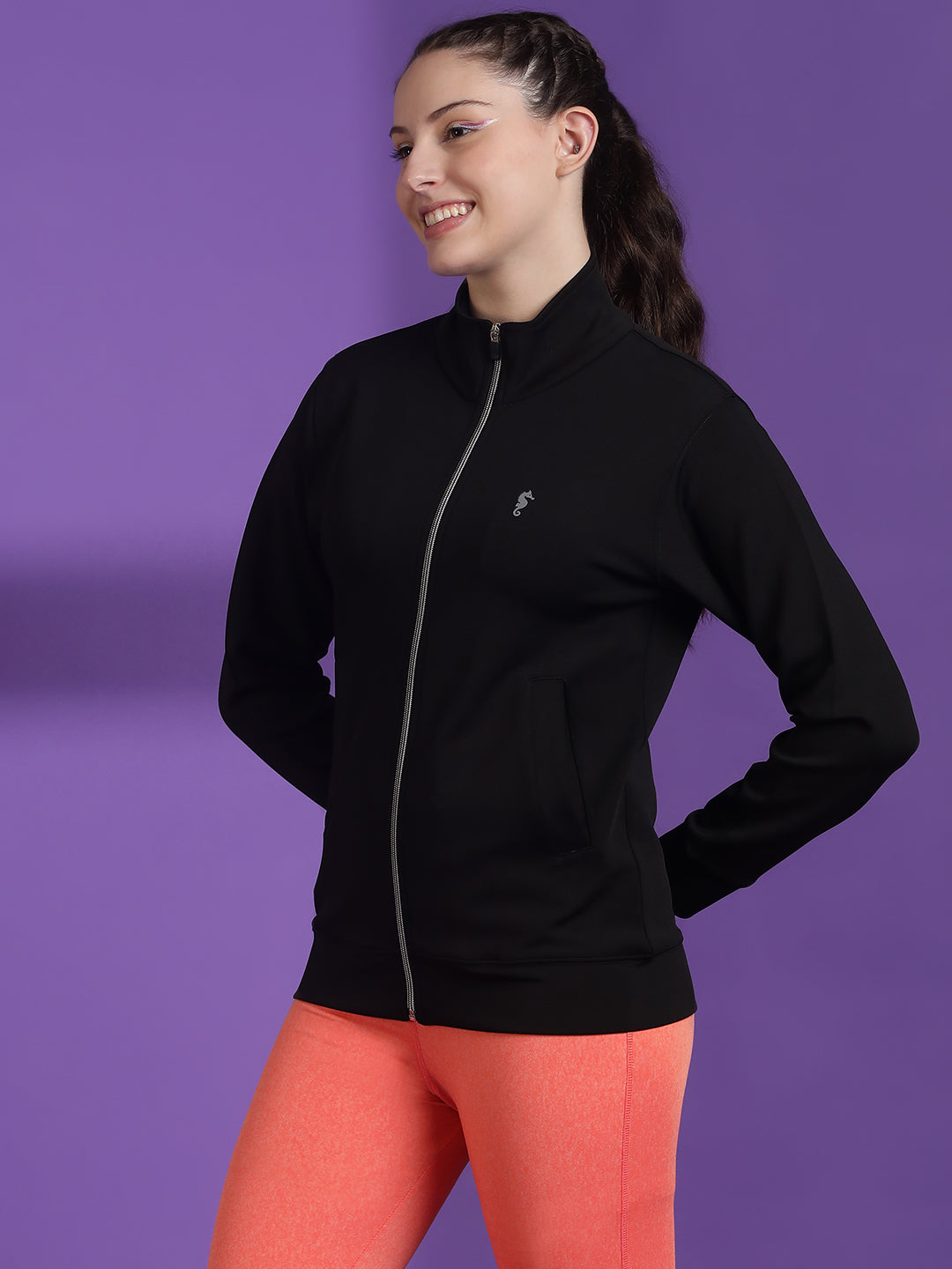 Full Sleeves Regular Fit Jacket with Two Pockets – Workout & Travel Wear