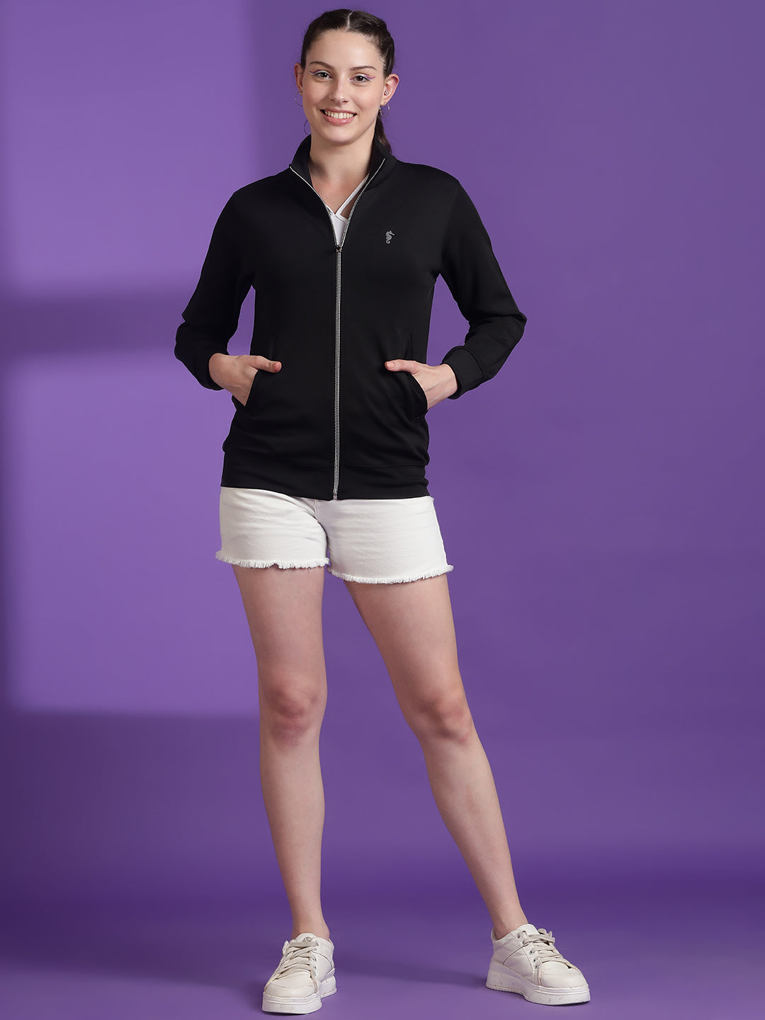 Full Sleeves Regular Fit Jacket with Two Pockets – Workout & Travel Wear