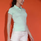 Breathable Polo Neck Half Sleeve T-Shirt