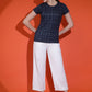 Printed Round Neck Slim Fit Half Sleeve T-Shirt