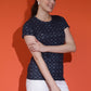 Printed Round Neck Slim Fit Half Sleeve T-Shirt