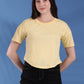 Round Neck Regular Fit Half Sleeve Crop Top T-shirt