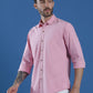 Denim Regular Fit Full Sleeve Cutaway Collar Casual Shirt