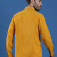 Denim Regular Fit Full Sleeve Cutaway Collar Casual Shirt