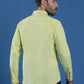 Denim Regular Fit Full Sleeve Cutaway Collar Casual Shirt