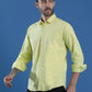 Denim Regular Fit Full Sleeve Cutaway Collar Casual Shirt