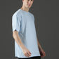 Single Jersey Oversized Round Neck Drop Shoulder Half Sleeve T-Shirt