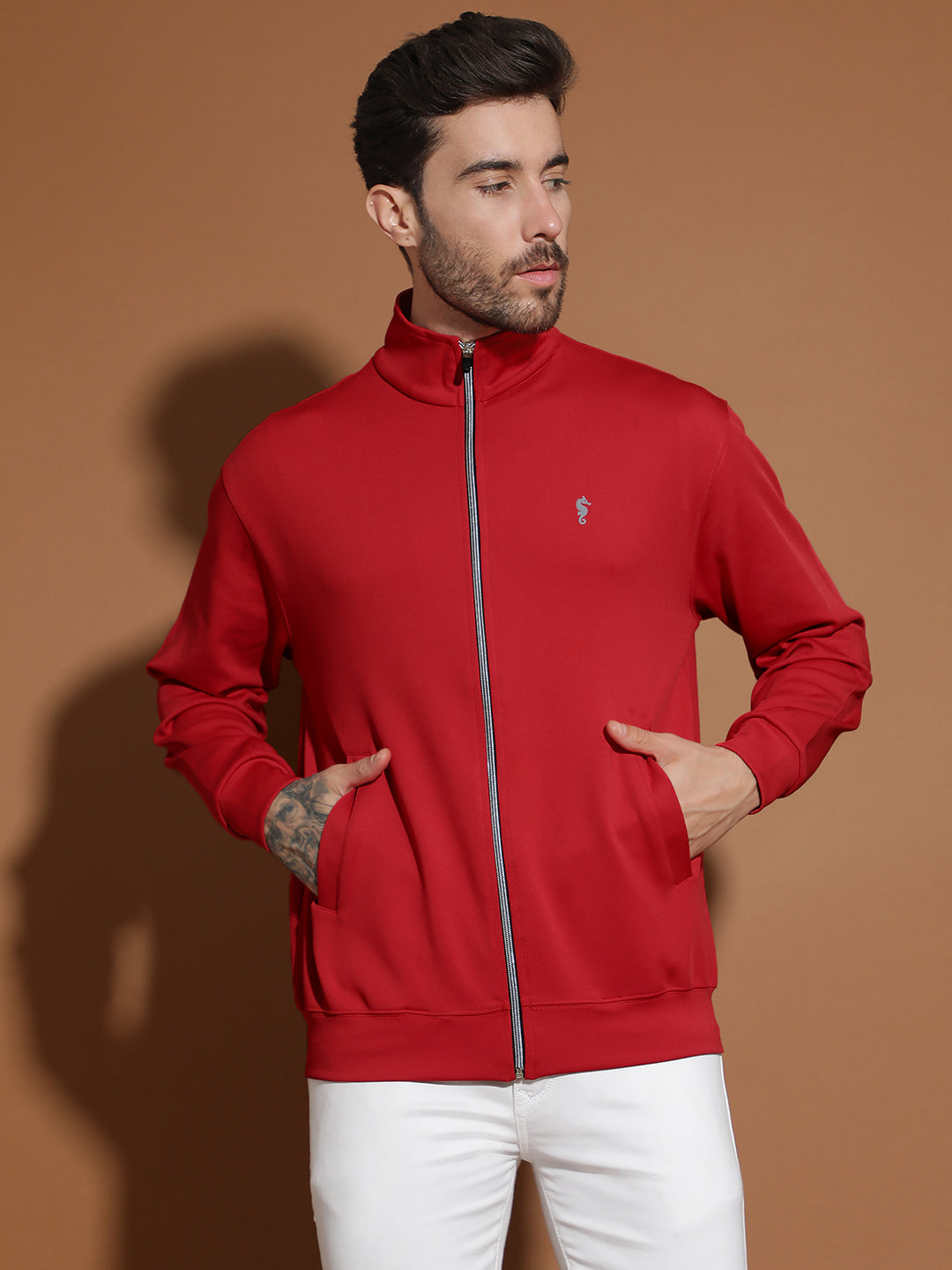 4-Way Stretch Poly Lycra Slim Fit Full Sleeve Sports Scuba Jacket