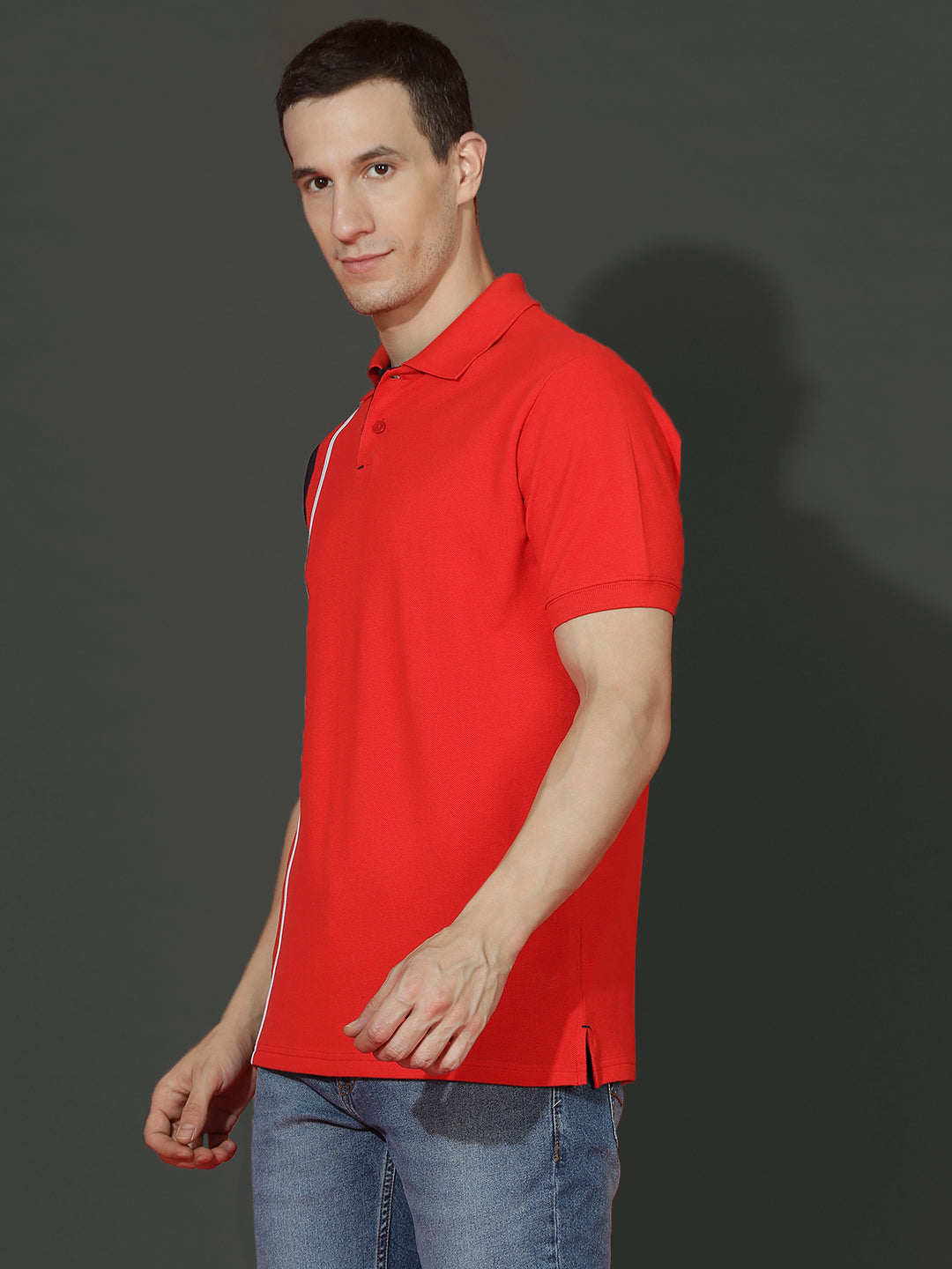 Polo Neck Half Sleeve Casual T-Shirt
