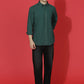 Denim Regular Fit Full Sleeve Cutaway Collar Casual Shirt