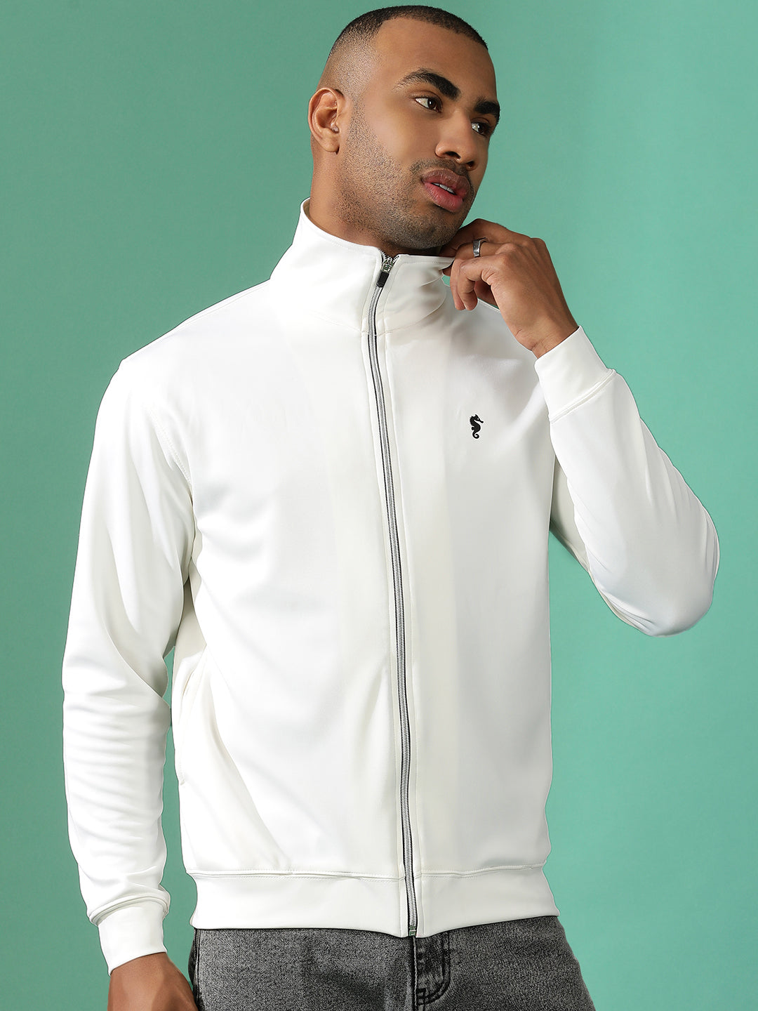 4-Way Stretch Poly Lycra Slim Fit Full Sleeve Sports Scuba Jacket