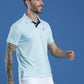 Dryfit Textured Structured Polo Neck Half Sleeve Casual T-Shirt