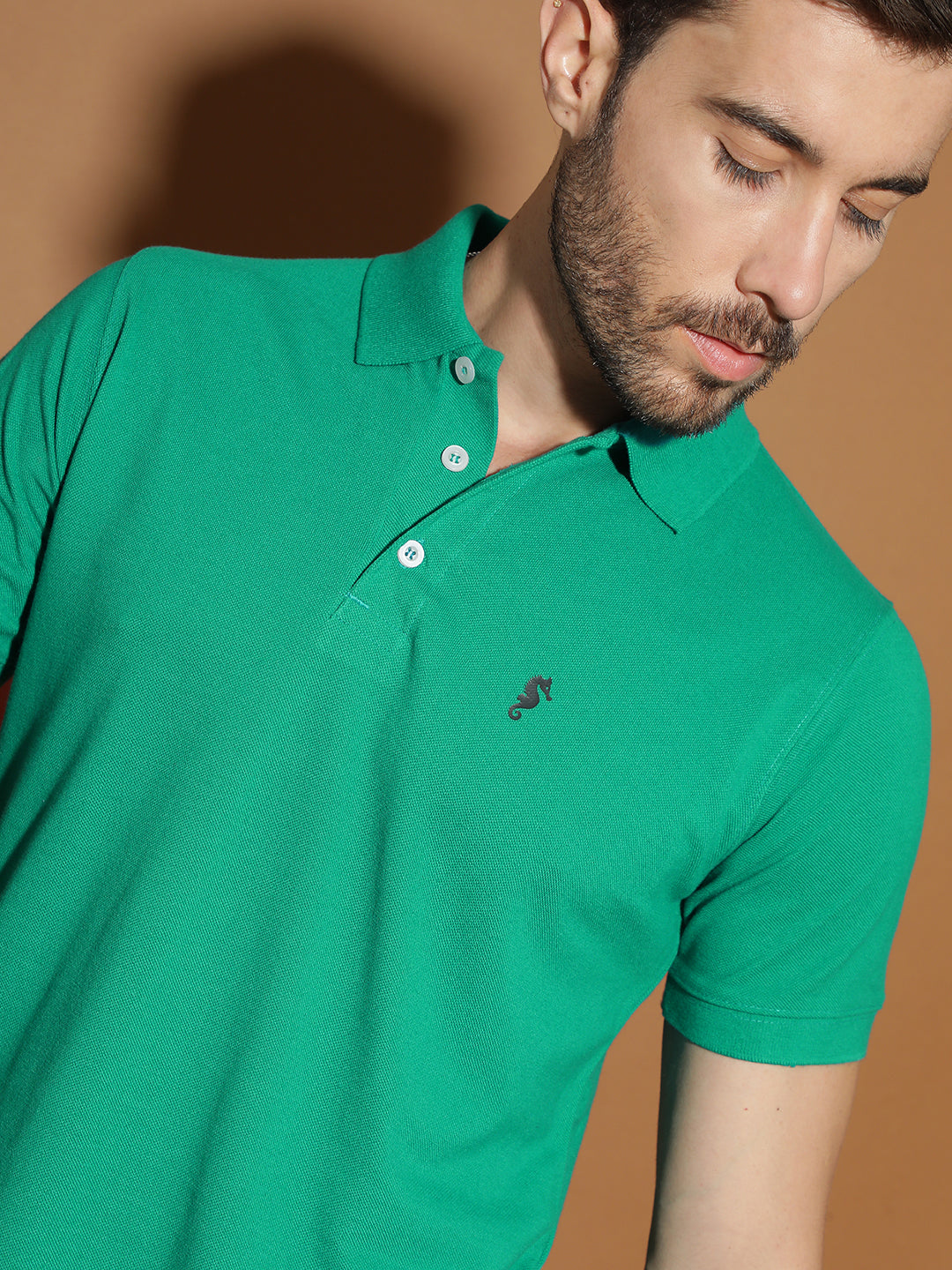 Polo Neck Half Sleeve Casual T-Shirt