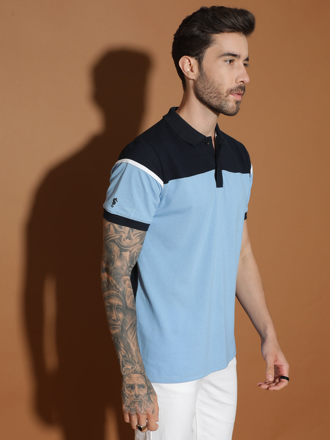 Polo Neck Half Sleeve Casual T-Shirt