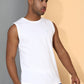 Polyester Sleeveless Slim Fit Round Neck Gym T-Shirt