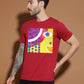 Breezer Tribe Cotton Printed Casual T-Shirt for Men | Round Neck, Half Sleeves, Regular Fit