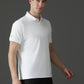 Dryfit Micro Polyester Textured Polo Neck Slim Fit Half Sleeve T-Shirt