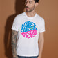 Breezer Tribe White Round Neck Cotton T-Shirt for Men | Regular Fit, Half Sleeves, Casual Printed Style