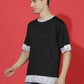 Single Jersey Oversized Round Neck Drop Shoulder Casual T-Shirt