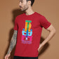 Breezer Tribe Men’s Cotton Single Jersey Round Neck Regular Fit Printed Half Sleeve Casual T-Shirt