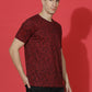 Single Jersey Round Neck Slim Fit Printed Half Sleeve T-Shirt