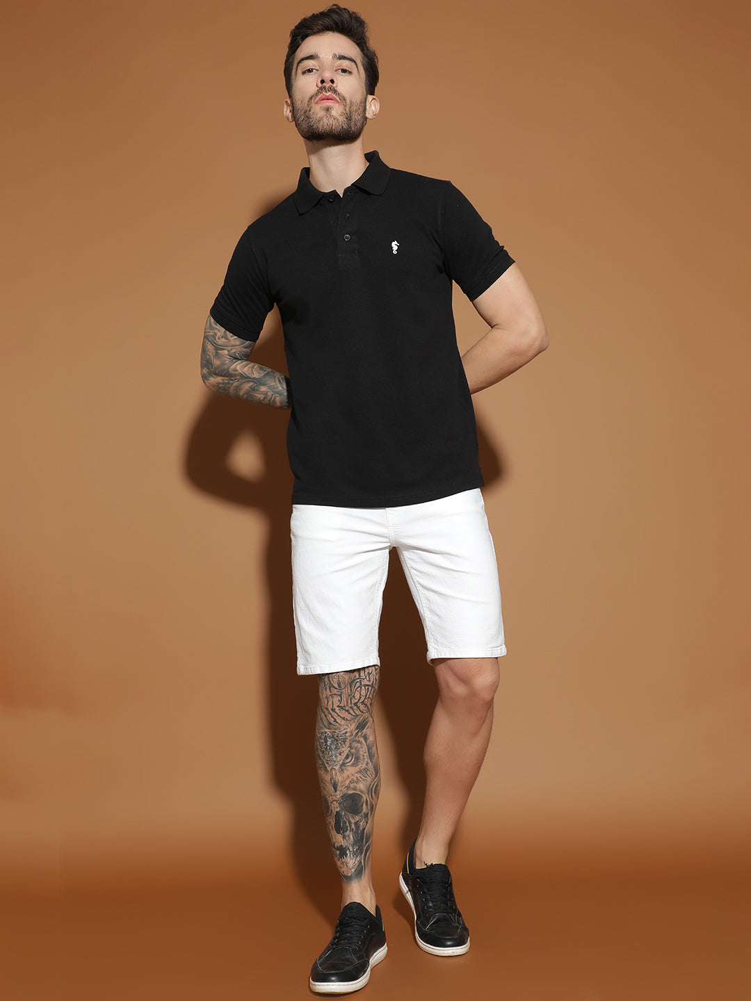 Polo Neck Half Sleeve Casual T-Shirt