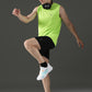 Sleeveless Sweat-Absorbing Gym Co-Ord Set with Pockets.