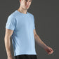 Polyester Lycra Jacquard Textured Round Neck Slim Fit Half Sleeve T-Shirt