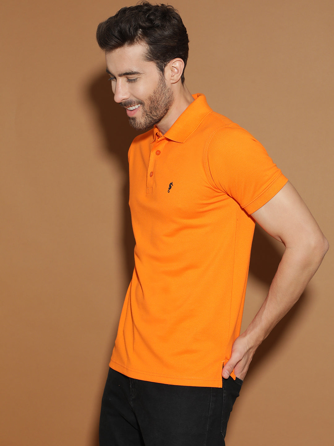 Polo Neck Half Sleeve Casual T-Shirt