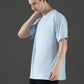 Single Jersey Oversized Round Neck Drop Shoulder Half Sleeve T-Shirt