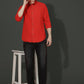 Denim Regular Fit Full Sleeve Cutaway Collar Casual Shirt