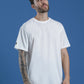 Single Jersey Oversized Round Neck Drop Shoulder Half Sleeve T-Shirt