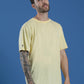 Single Jersey Oversized Round Neck Drop Shoulder Half Sleeve T-Shirt