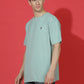 Single Jersey Oversized Round Neck Drop Shoulder Half Sleeve T-Shirt