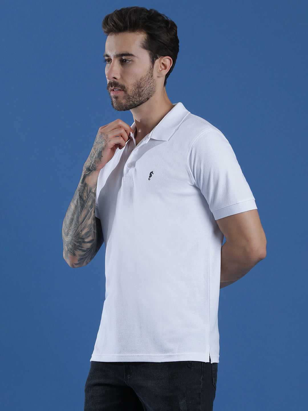 Polo Neck Half Sleeve Casual T-Shirt