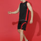 Sleeveless Round Neck Sweat Absorbing Slim Fit Co-Ord Set