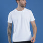Polyester Jacquard Textured Round Neck Slim Fit Half Sleeve T-Shirt