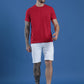 Single Jersey Round Neck Regular Fit Half Sleeve Casual T-Shirt