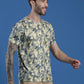 Single Jersey Round Neck Slim Fit Printed Half Sleeve T-Shirt